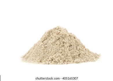 Pile Of Sand Isolated On White Background