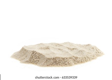 Pile Of Sand Isolated On White Background