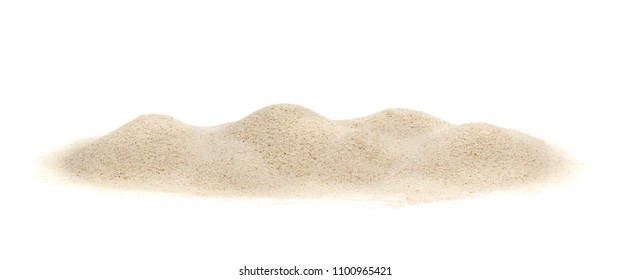 Pile Of Sand On White.