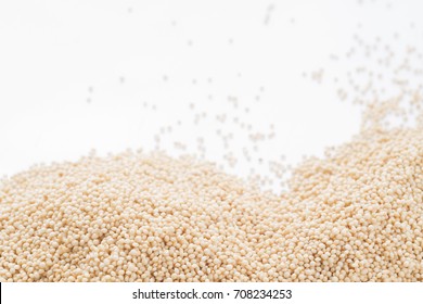 Pile Of Seeds And Amaranth Flour
