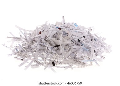 Pile Of Shredded Paper