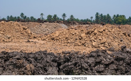 Pile of soil for construction - Shutterstock ID 129692528