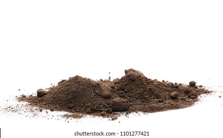 Pile Soil Dirt Isolated On White Stock Photo 1101277421 | Shutterstock