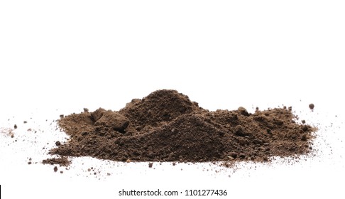 Pile Soil Dirt Isolated On White Stock Photo 1101277436 | Shutterstock