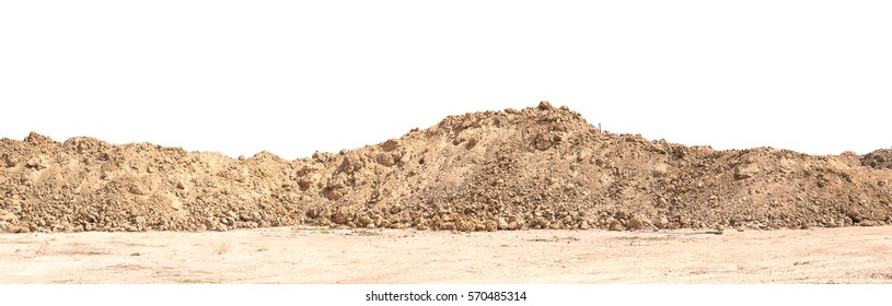 pile Soil or dirt isolated on white background - Shutterstock ID 570485314