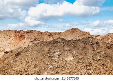 Pile Soil Dug Out Trench Against Stock Photo 2145677645 | Shutterstock