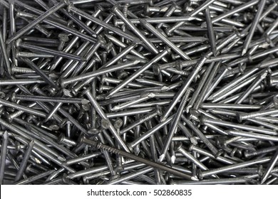 Pile Steel Nails Used Carpenter Construction Stock Photo 502860835 ...