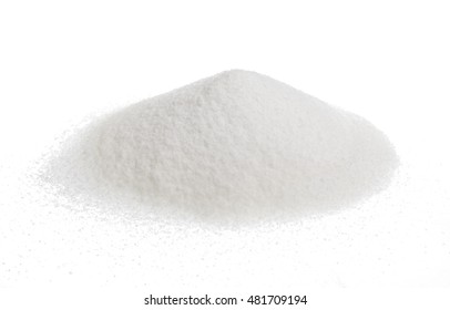 Pile Of Sugar Isolated On White