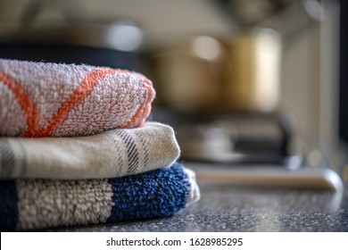 
Pile Of Tea Towels And Towels