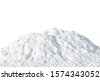 snow pile isolated