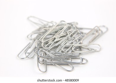 A Pile Of Wire Paper Clips