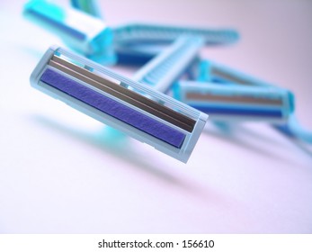 A Pile Of Womens Razors.