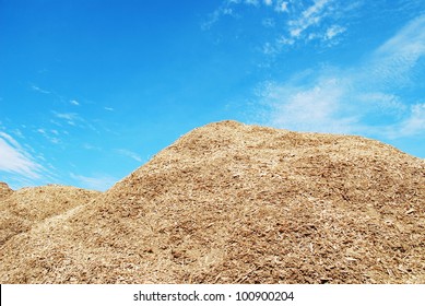 Pile Of Wood Chips