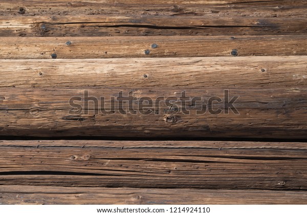 Piled Used Telephone Poles Royalty Free Stock Image