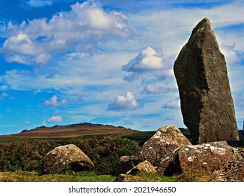 A Pillar Of Bluestone From Carnmenyn In The Background And Erected In 1989 To Commemorate The Origin Of The Bluestones At Stonehenge Which Is Now Known To Be Carn Goedog And Craig Rhos-y-Felin.    