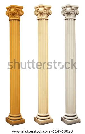 Pillar columns three colors