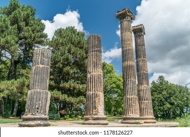 The Pillars, or Columns, now in Pioneers Park, Lincoln, Nebraska, are remnants of the old Federal Treasury Building during its 1907 remodeling in Washington D.C.