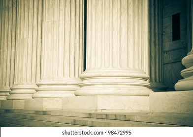 Pillars Of Law And Justice US Supreme Court