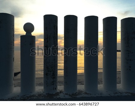 Similar – Image, Stock Photo Venice’s wooden piles