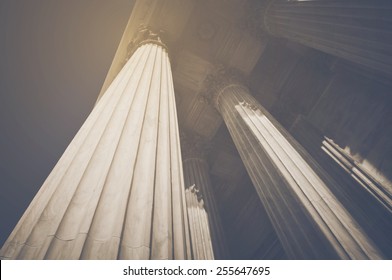 Pillars in Retro Instagram Style - Shutterstock ID 255647695