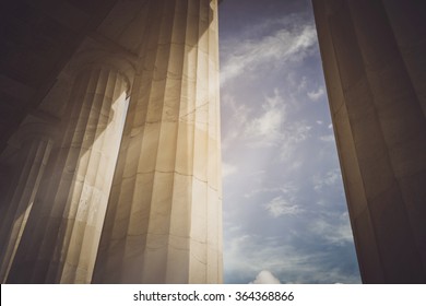 Pillars with Vintage Instagram Style Filter - Shutterstock ID 364368866