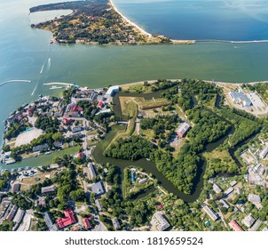 Pillau fortress from a bird's-eye view, Baltiysk, Russia-Kaliningrad Region