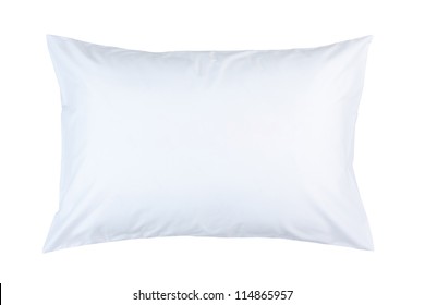 pillow with white pillow case on white background - Shutterstock ID 114865957