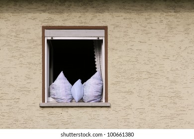 Pillows in the window