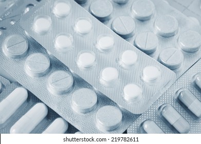 Pills In Blister Pack Closeup