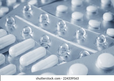 Pills In Blister Pack Closeup