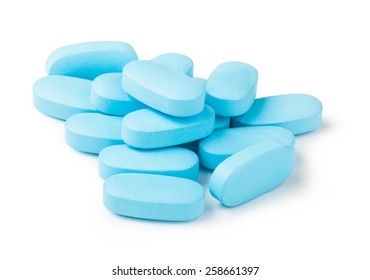 Pills On A White Background