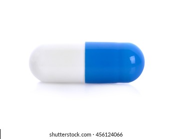 pills on white background
