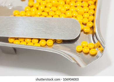 Pills In Pill Counting Tray