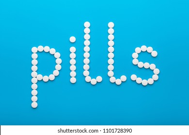 Pills Word Text Made Pills Health Stock Photo 1101728390 | Shutterstock