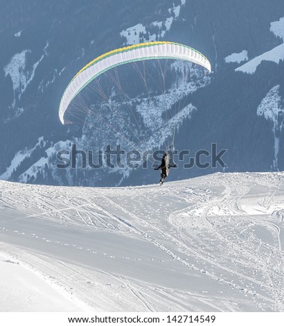 Similar – paraglider 4 Fallschirm