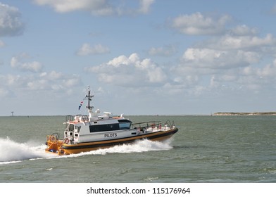 A Pilot Boat  In The Harbor