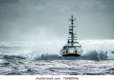 Pilot Boat In Storm