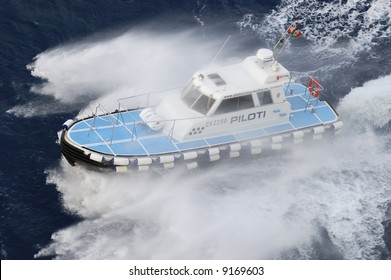 Pilot Boat In Storm