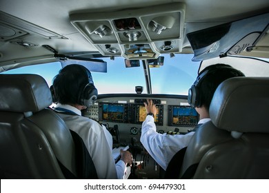 Pilot In Cockpit 