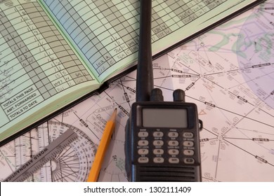 Pilot Logbook And Other Instruments.