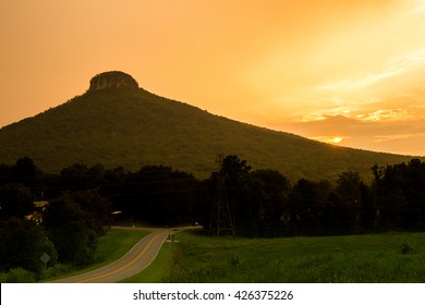 Pilot Mountain Sunset