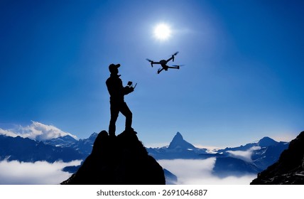 pilot using the latest model drone