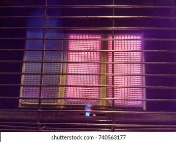 Pilot-flame On A Portable Gas Heater