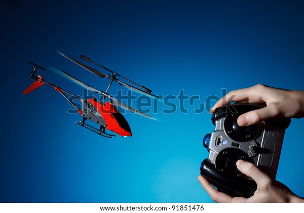Piloting remote control
helicopter
