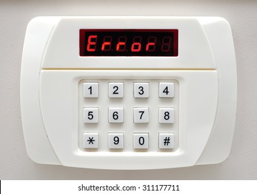 Pin code ERROR on security system