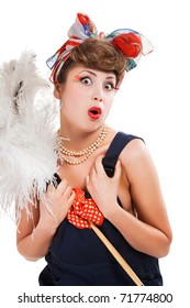 Pin Girl Bonde Housewife Stock Photo 71774800 | Shutterstock