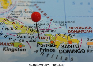 Pin Marked Haiti Caribbean Stock Photo 710403937 | Shutterstock