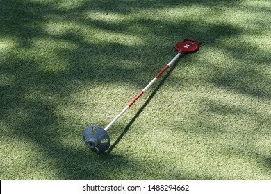 Pin On Golf Course Practice Putting Green 