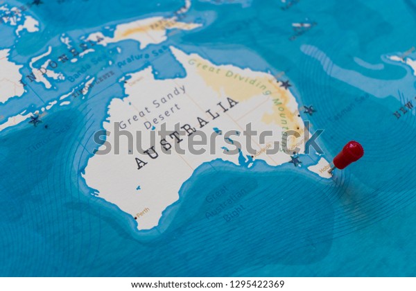 Pin On Hobart Australia World Map Stock Photo (Edit Now) 1295422369