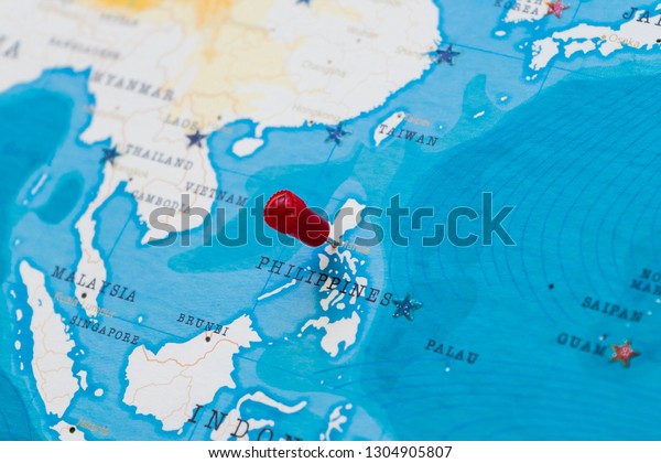 Pin On Manila Philippines World Map Stock Photo Edit Now 1304905807
